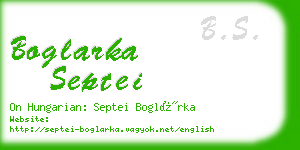 boglarka septei business card
